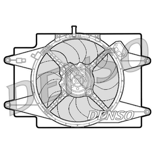 Denso Engine Cooling Fan fits Alfa Romeo 146 1999-2001 1.9