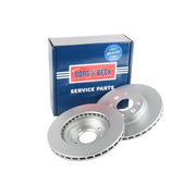 Borg & Beck Front Brake Discs & Pads fits Smart Fortwo 2017 on 453.391 453.491