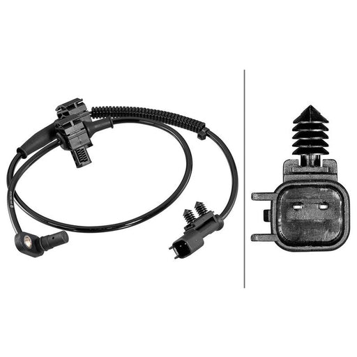 Hella ABS Wheel Speed Sensor Rear fits Chevrolet Silverado 1500 Crew Cab Pickup