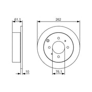 Bosch Rear Brake Discs & Pads fits Hyundai Sonata 1998-2005 2.0 2.4 2.5 2.7