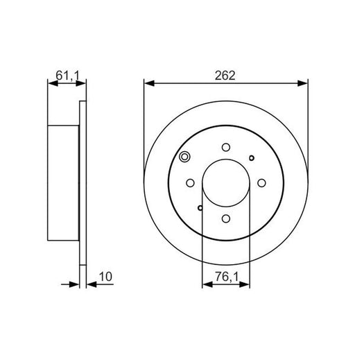 Bosch Rear Brake Discs & Pads fits Hyundai Sonata 1998-2005 2.0 2.4 2.5 2.7