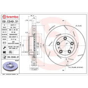 Brembo Front & Rear Brake Discs & Pads fits Porsche Panamera 2009-2016
