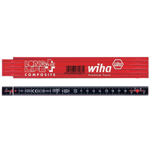 Wiha LongLife Plus Composite Folding Ruler 2m Wiha - Dynamic Drive