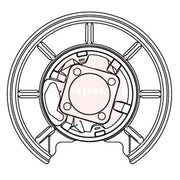 Apec Brake Disc Splash Guard Rear Left ASG1165