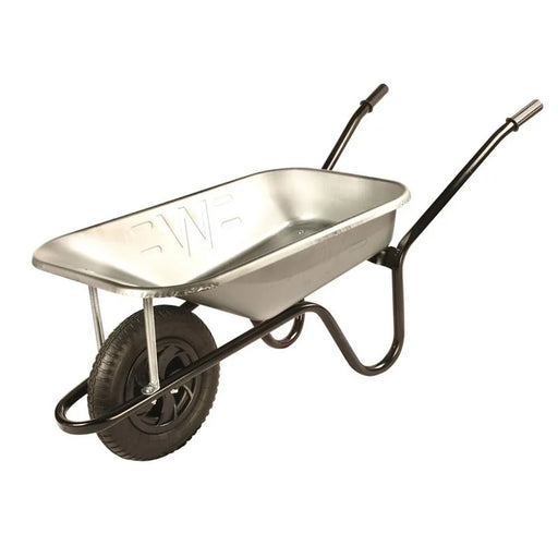 Walsall 85L Galvanised Contractor Wheelbarrow - Pneumatic - CGVP