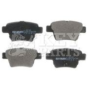 Key Parts 4 x Rear Brake Pad Set fits Citroën C4 2004-2011 1.4 1.6 2.0