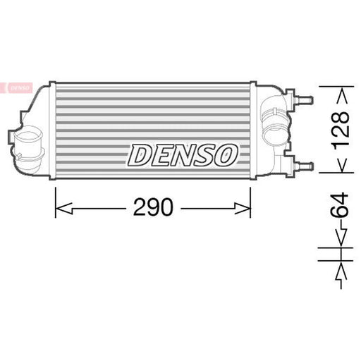 Denso Intercooler (Charge Air Cooler) fits Fiat Panda 2012 on 0.9 1.3