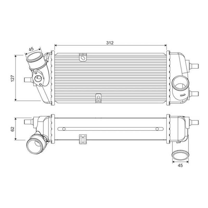 Valeo Intercooler (Charge Air Cooler) 818383