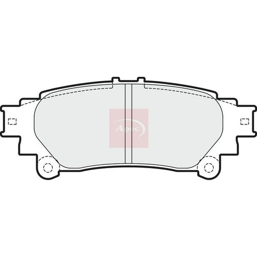 Apec Rear Brake Pad Set fits Lexus Gs 2012-2018