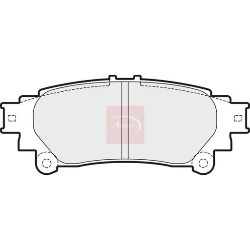 Apec Rear Brake Pad Set PAD1718