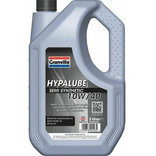Granville Hypalube Semi Synthetic Petrol & Diesel Engine Oil 10W/40 5 Litre Granville - Dynamic Drive
