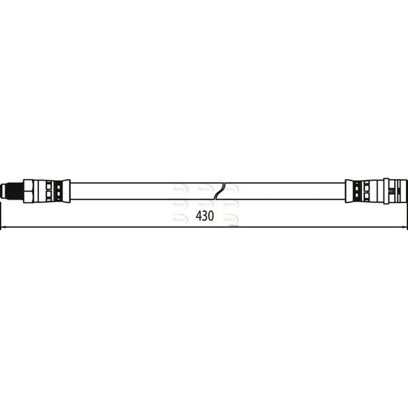 Apec Brake Hydraulic Hose Line Front HOS4033