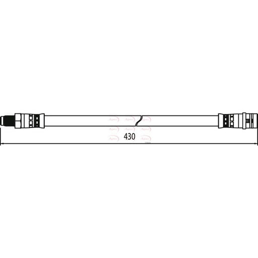 Apec Brake Hydraulic Hose Line Front fits Mercedes-Benz Cls 2011-2017