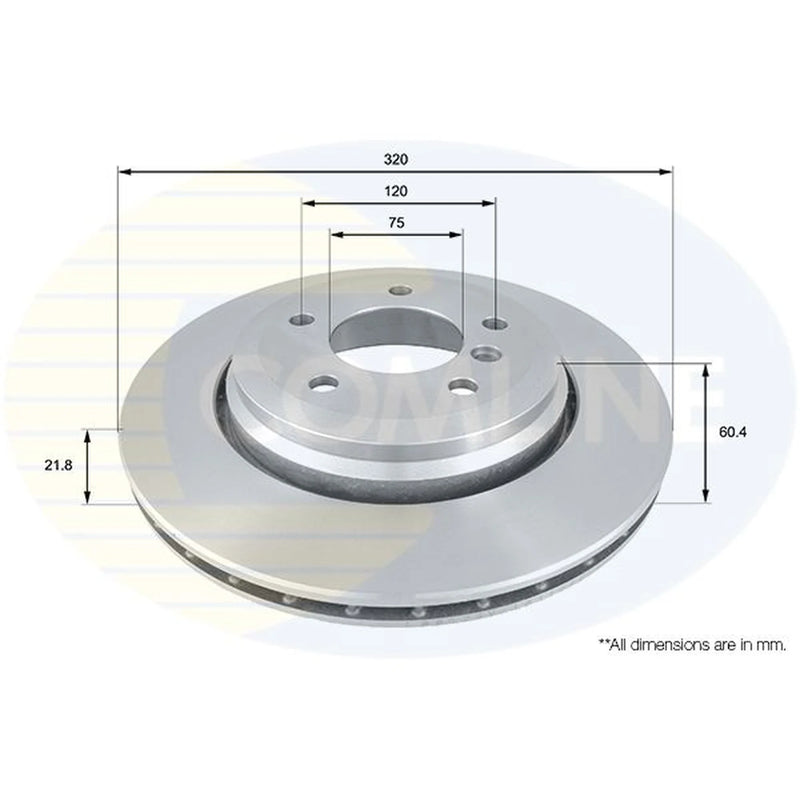 Comline Front & Rear Brake Discs & Pads fits BMW 3 1999-2007