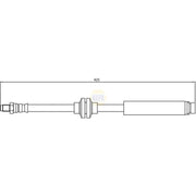 NAPA Brake Hydraulic Hose Line Rear NBH1195