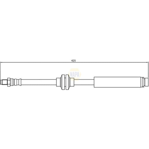 NAPA Brake Hydraulic Hose Line Rear NBH1195