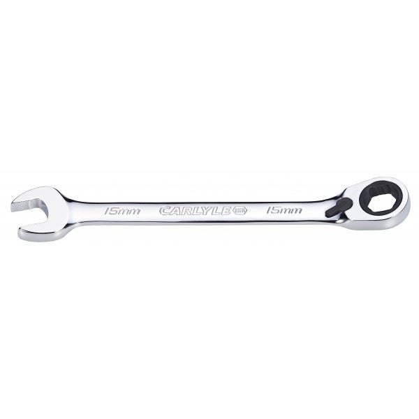 Carlyle Tools Spanner - Reversible Ratcheting - Metric - 15 mm - image 1