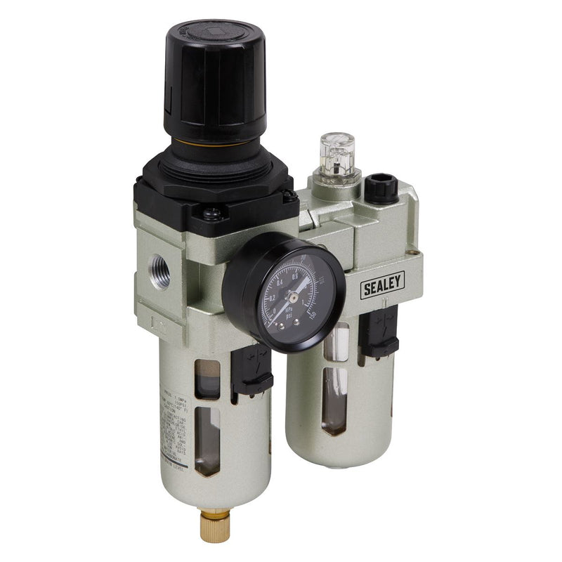 Sealey Air Filter/Regulator/Lubricator Max. Airflow 60cfm SA106 Sealey - Dynamic Drive