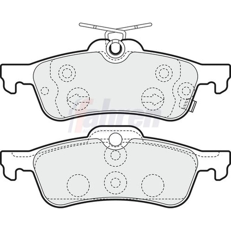 Fahren Rear Brake Pad Set FBP3372