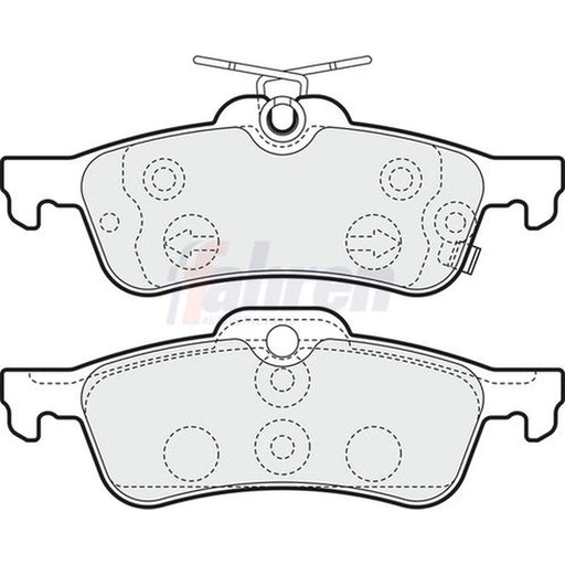 Fahren Rear Brake Pad Set FBP3372