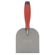 Sealey Stainless Steel Margin Trowel with Rubber Handle 120mm T1706 Sealey - Dynamic Drive