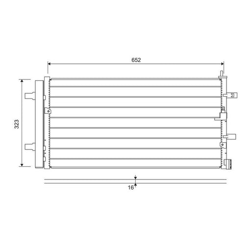 Valeo Air Conditioning Condenser 822761
