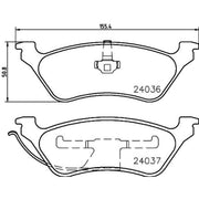 Mintex Rear Brake Solid Discs & Pads fits Chrysler Tacuma 1995-2001 2.4 2.5 3.8