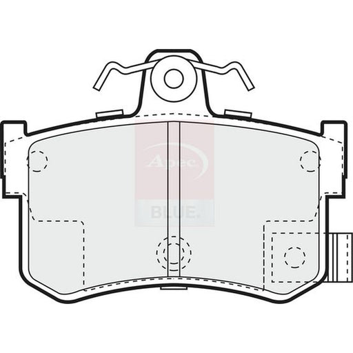 Apec Rear Brake Pad Set fits MG Mgf 1995-2002 1.6 1.8