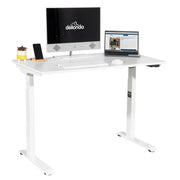 Dellonda Single Motor Adjustable-Height Electric Sit/Stand Desk - White Desktop Dellonda - Dynamic Drive