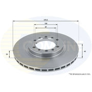 Comline Front Brake Discs & Pads fits Mitsubishi L200 1996-2007 2.5