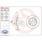 Brembo Rear Brake Solid Discs & Pads fits Mazda MX-5 1995-1998 1.6