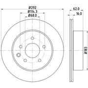 DON Rear Brake Discs & Pads fits Toyota Alphard / Vellfire 2008-2014 2.4 3.5