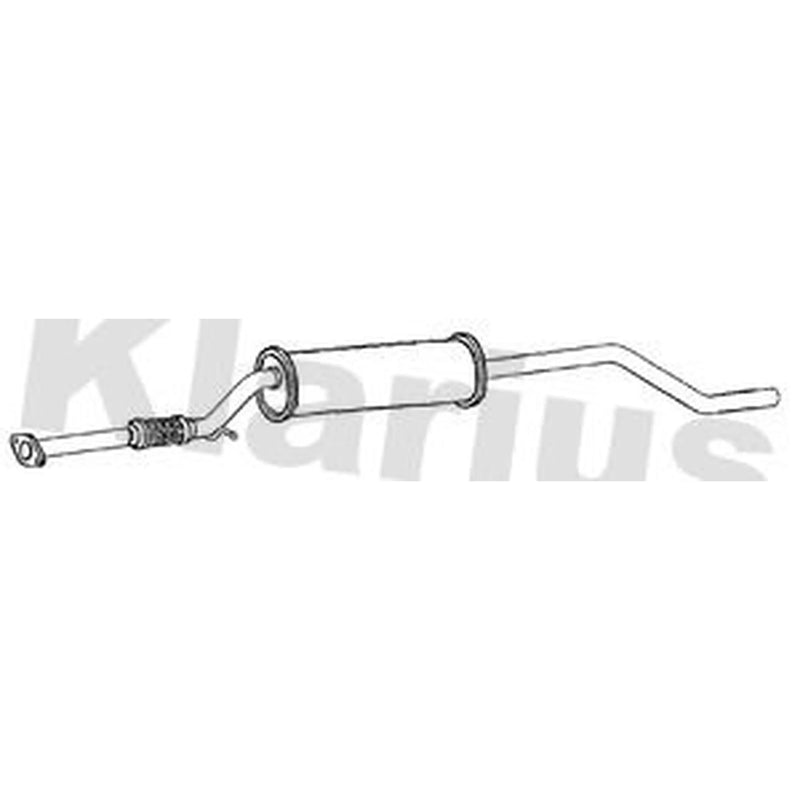 Klarius Box With Centre Pipe Centre fits Fiat 500L 2012 on 1.4