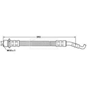 Borg & Beck Brake Hydraulic Hose Line Rear Right BBH7215