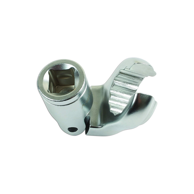 Laser Bi-Hex Flexible Crows Foot Wrench 1/2"D 22mm 7519 Laser - Dynamic Drive