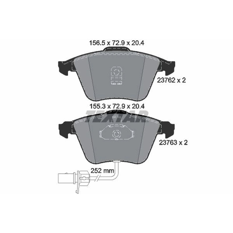 Textar Front Brake Pad Set 2376201