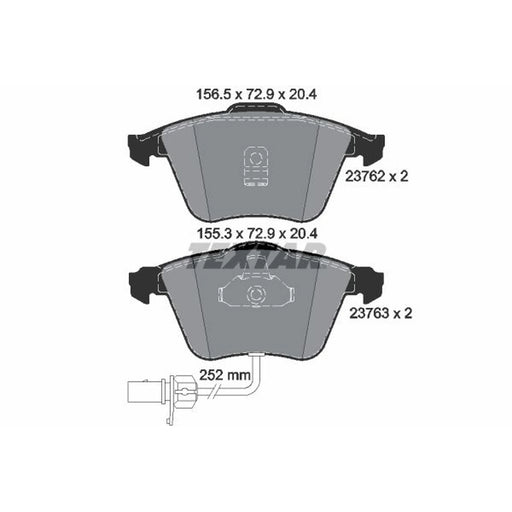 Textar Front Brake Pad Set 2376201