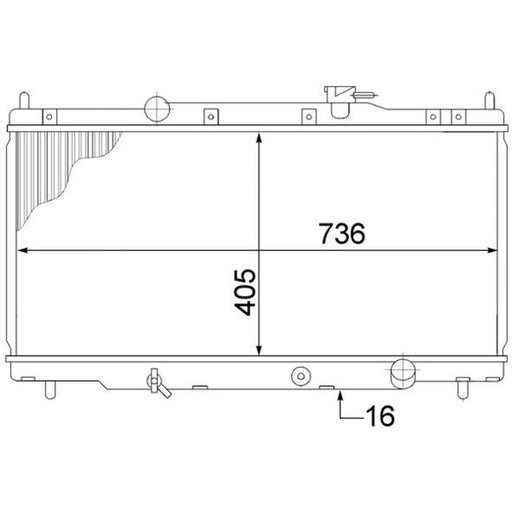 Mahle Engine Radiator fits Honda Cr-V 2001-2007 2.0