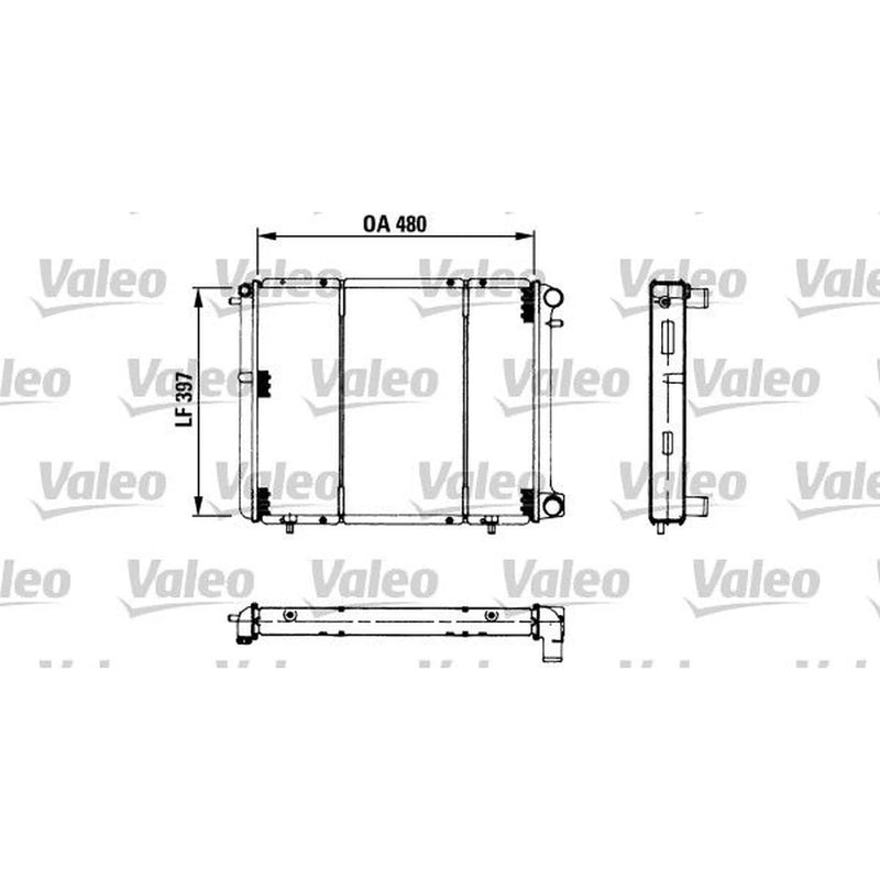 Valeo Engine Radiator 730180