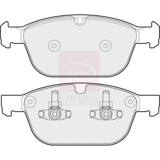 Apec Front Brake Pad Set fits Volvo XC60 I 2013-2017