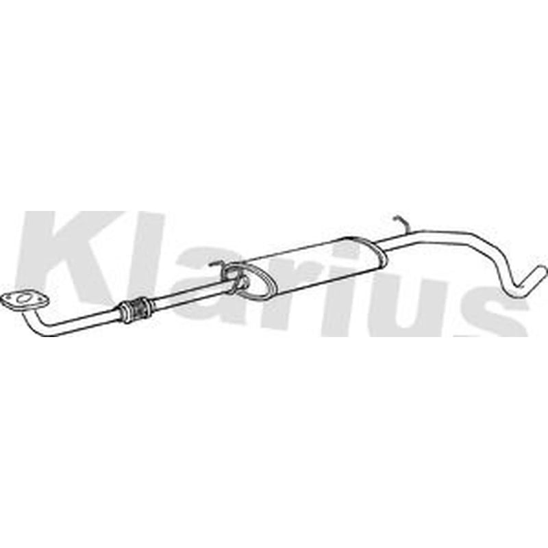 Klarius Box With Centre Pipe Centre fits Fiat Stilo 2001-2006 1.6