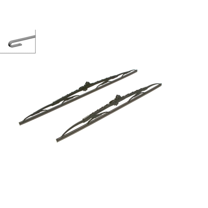 Bosch Eco Front Wiper Blade Set 600mm + 530mm — 543 fits Chevrolet Camaro