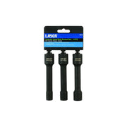 Laser Cylinder Head Bolt Socket Set 1/2"D 3pc - for Toyota, for Nissan 10,12, 14mm 7578 Laser - Dynamic Drive