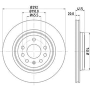 Mintex Rear Brake Discs & Pads fits Fiat Croma 2005-2011 1.9 2.4