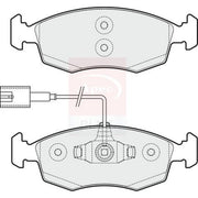 Apec Front Brake Pad Set fits Fiat 500 2007 on 1.2
