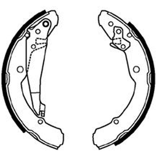 Abtex Brake Shoe Set Axle Kit fits Seat Inca 1996-2003 1.4 1.6 1.7