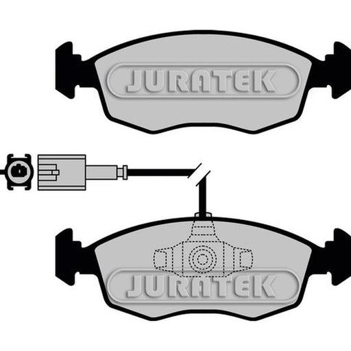 Juratek Front Brake Pad Set fits Fiat 500 2007 on 1.2