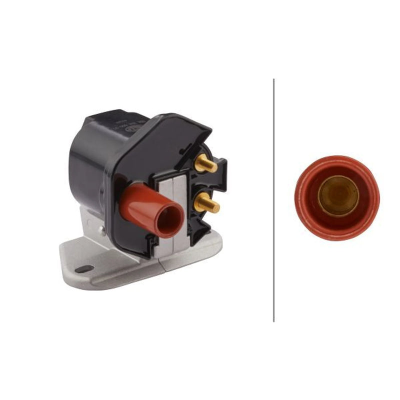 Hella Ignition Coil Pack Right fits Mercedes-Benz 124 1984-1993
