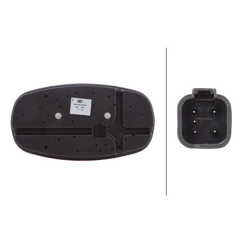 Hella Tail Light / Lamp R10W Right