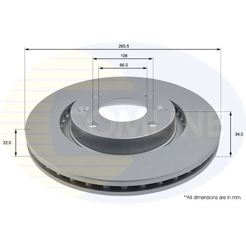 Comline Front & Rear Brake Discs & Pads fits Peugeot 208 II 2019 on